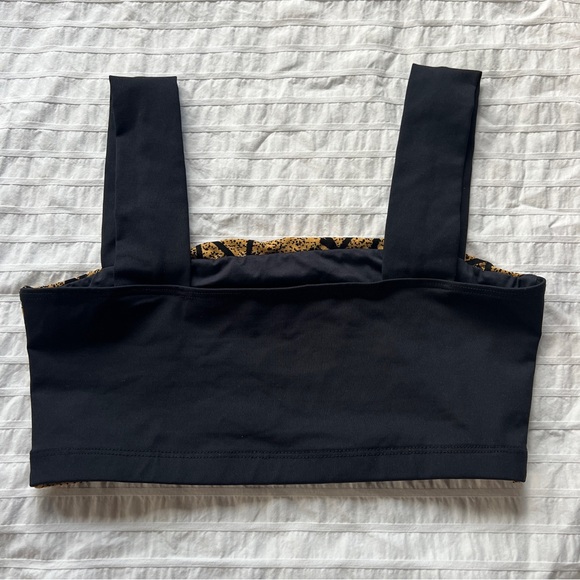 DLK Modas Brazil Gold and Black Fitness Top Sports Bra, S - Picture 2 of 7